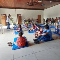 OFICINA DE CONTAÇÃO DE HISTÓRIAS LEVA ESPÍRITO DE CARIDADE E AMOR AO PRÓXIMO PARA PEQUENINOS DE LADÁRIO