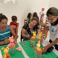 CAPACITAR EM LADÁRIO PROMOVE OFICINA DE BISCUIT E EMPREENDEDORISMO
