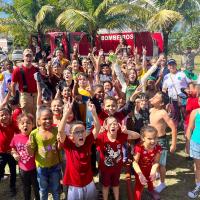 COLÔNIA DE FÉRIAS DO AMN EM SÃO PEDRO LEVA DIVERSÃO E APRENDIZADO PARA CRIANÇAS DA FAMÍLIA NAVAL