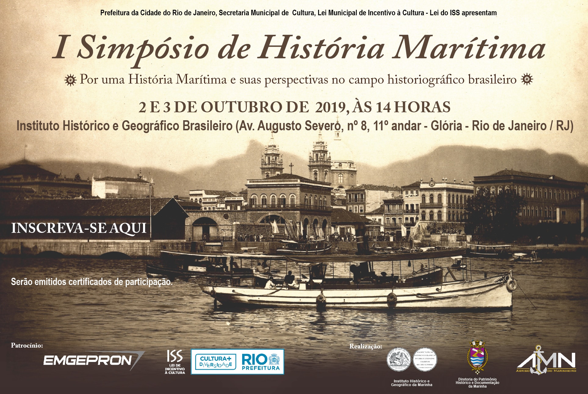 AMN promove I Simpósio de História Marítima 