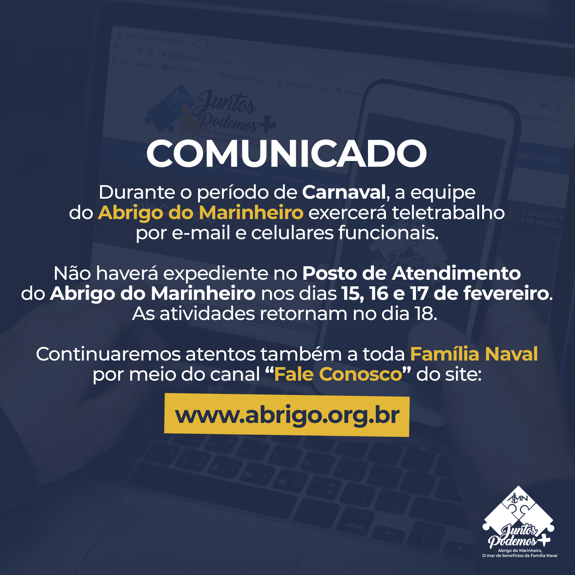 Funcionamento do AMN no Carnaval