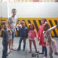 Crianças durante o evento em Uruguaiana