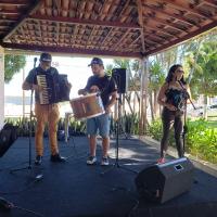 A banda animou a festa de São João