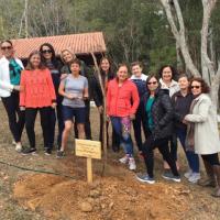 Turma "Maria Quitéria" plantando o Ipê Amarelo