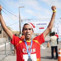 Chegada do 1º colocado da Corrida do Centenário