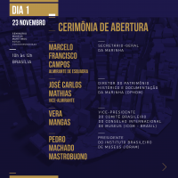 SEMINÁRIO INTERNACIONAL "MUSEUS MARÍTIMOS: ROTAS CONTEMPORÂNEAS"