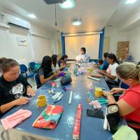 CAPACITAR EM SÃO PEDRO DA ALDEIA REALIZA OFICINA DE BISCUIT