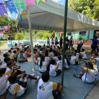 ALUNOS DO ADOLESCER+ EM MANAUS VISITAM PARQUE DA CIDADE