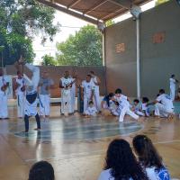 ALUNOS DA OFICINA DE CAPOEIRA DO ADOLESCER+ SÃO BATIZADOS E FAZEM TROCA DE CORDA