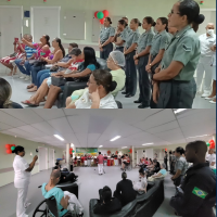 AMN EM SALVADOR LEVA APRESENTAÇÕES NATALINAS PARA PACIENTES E TRIPULAÇÃO DO HOSPITAL NAVAL DE SALVADOR