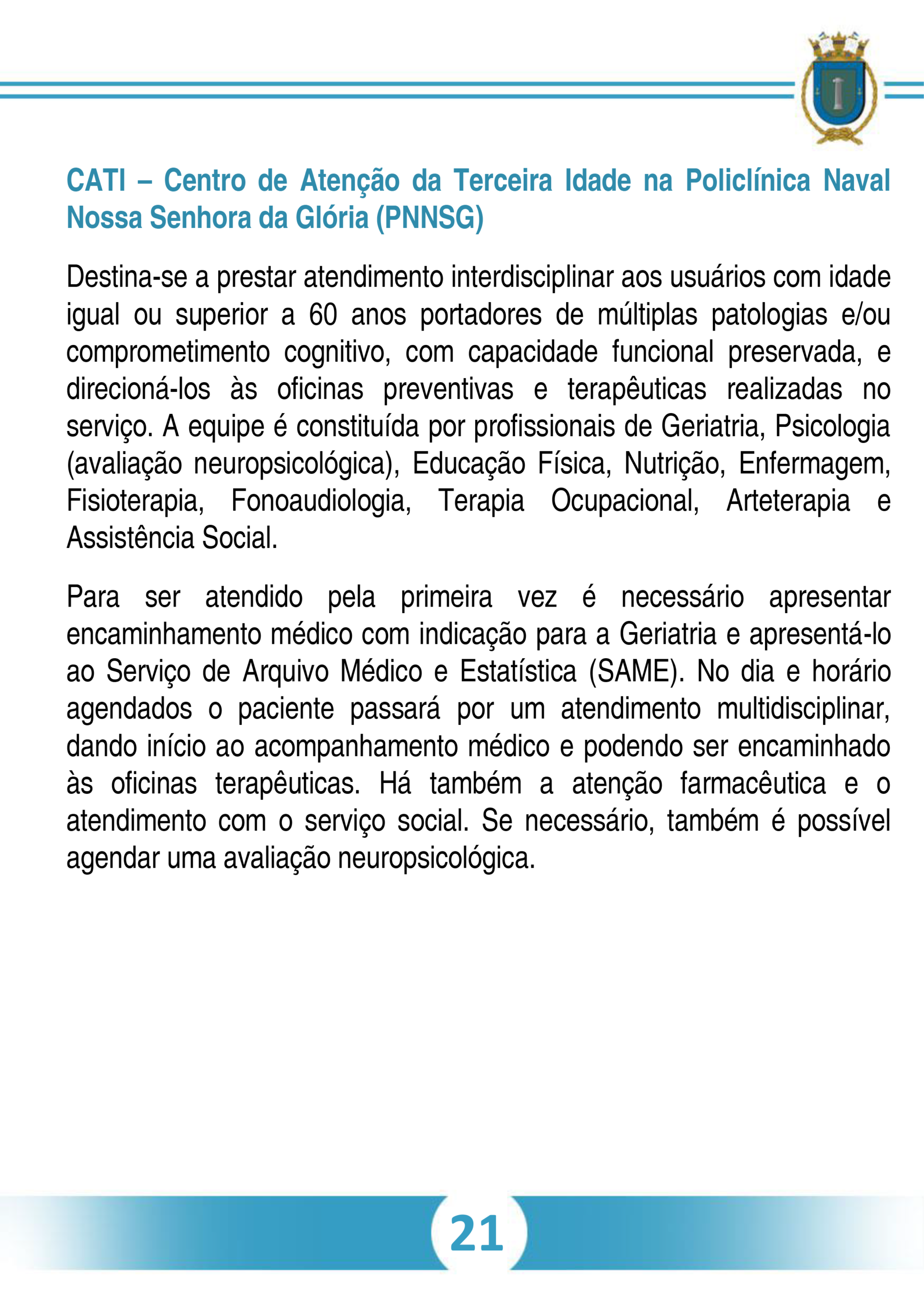 Cartilha PROGRAMA DE ATENDIMENTO AO IDOSO_pag22