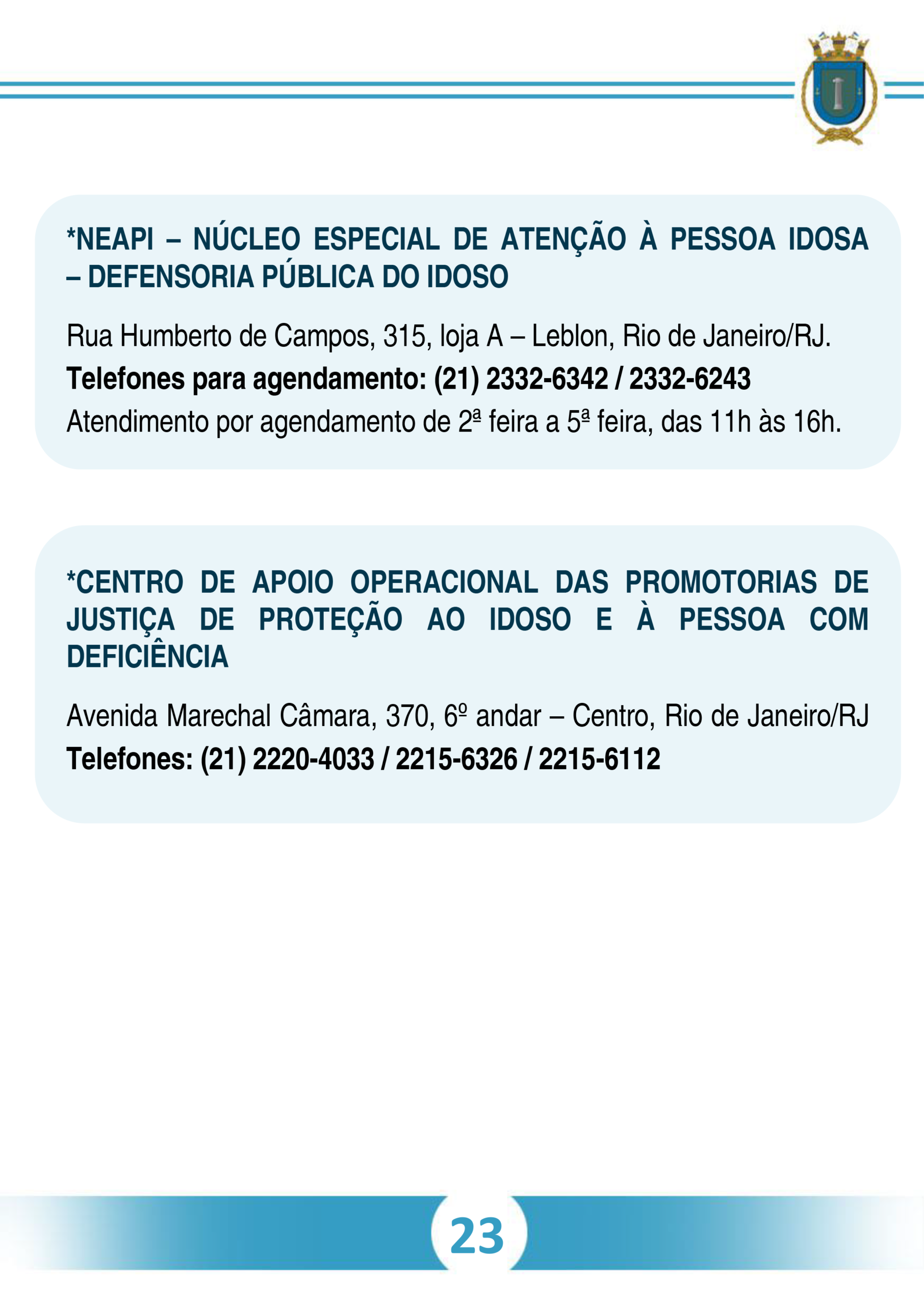 Cartilha PROGRAMA DE ATENDIMENTO AO IDOSO_pag24